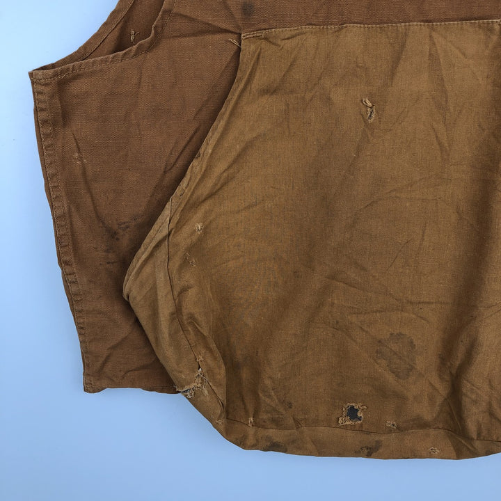 1970'S BLACK SHEEP Duck Hunting Vest, Men's Size L (approx.), Vintage cotton brown type Vintage Second Hand