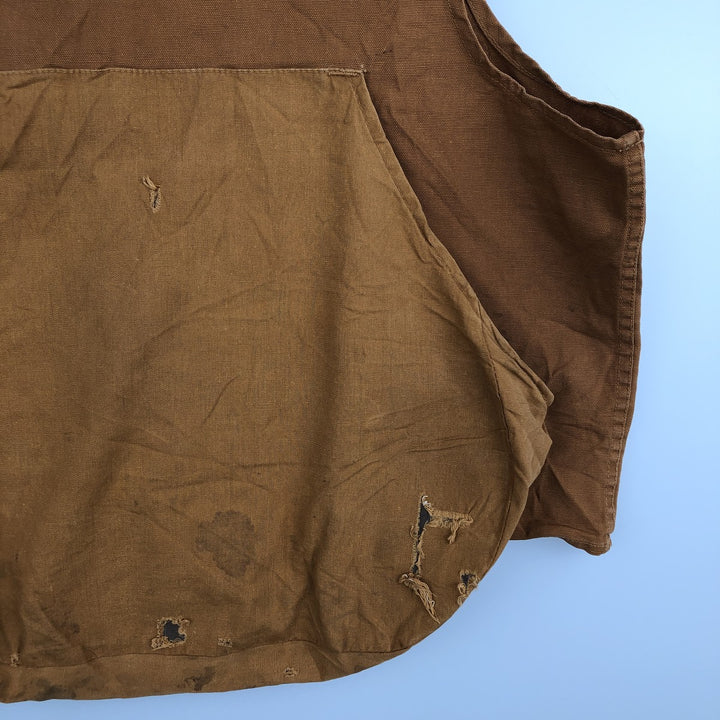 1970'S BLACK SHEEP Duck Hunting Vest, Men's Size L (approx.), Vintage cotton brown type Vintage Second Hand