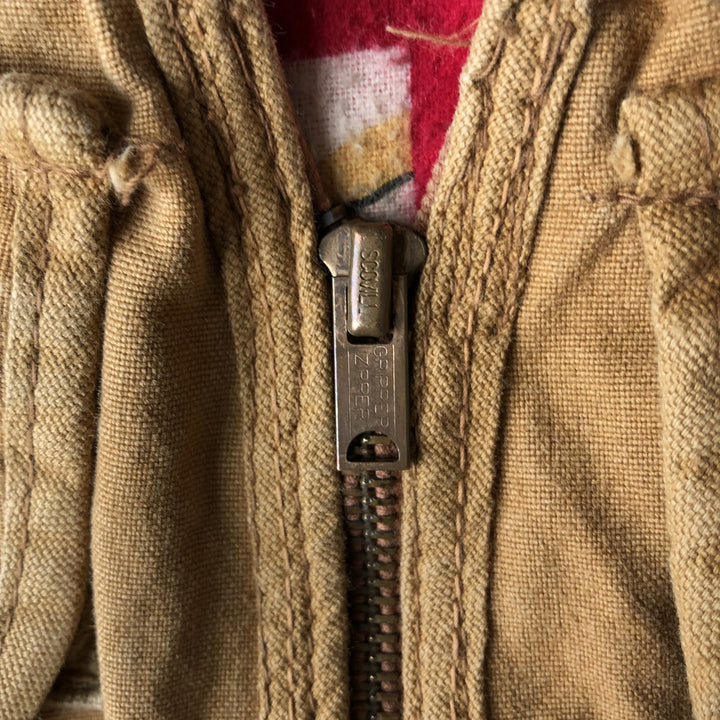Vintage 1960'S Penney's FOREMOST duck hunting vest, size L, men's unclear brown type Vintage Second Hand