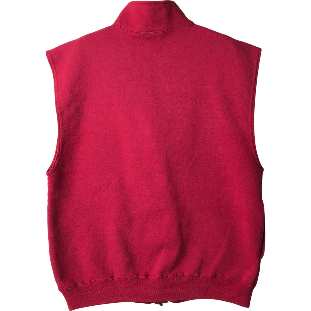 90'S Vintage Russell Full-Zip Polyester/Cotton Vest, Men's Size L cotton pink type Vintage Second Hand