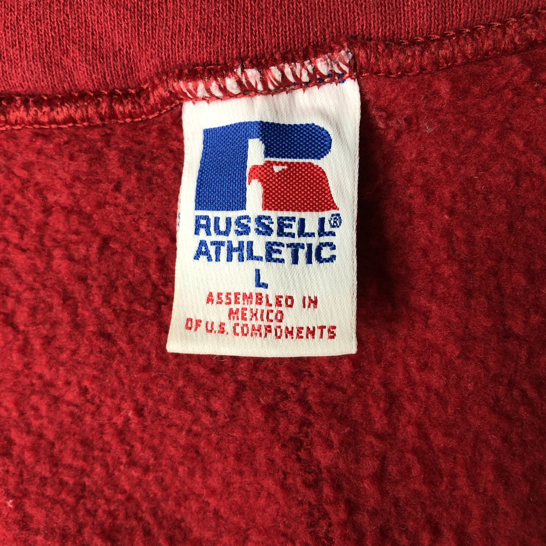 90'S Vintage Russell Full-Zip Polyester/Cotton Vest, Men's Size L cotton pink type Vintage Second Hand