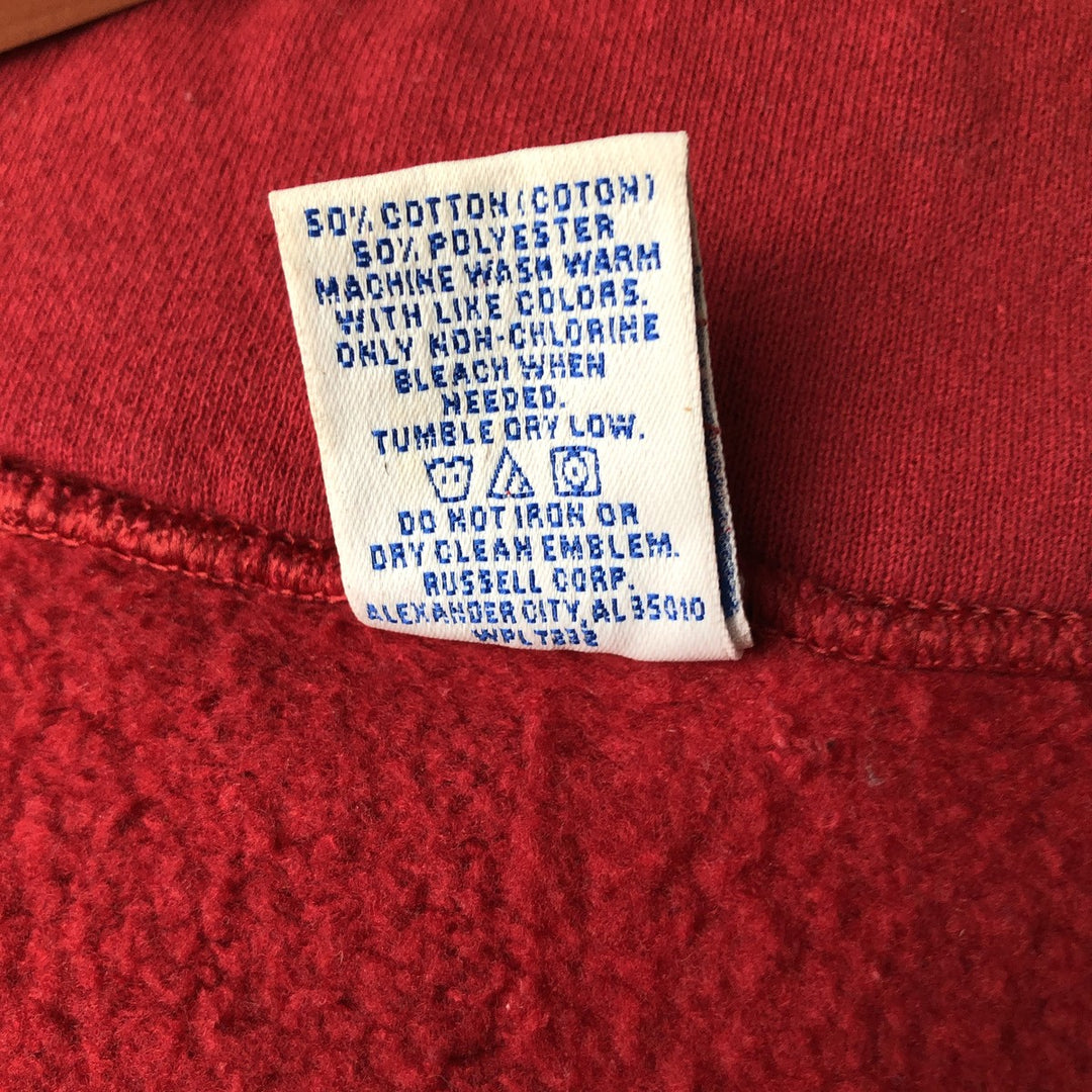 90'S Vintage Russell Full-Zip Polyester/Cotton Vest, Men's Size L cotton pink type Vintage Second Hand