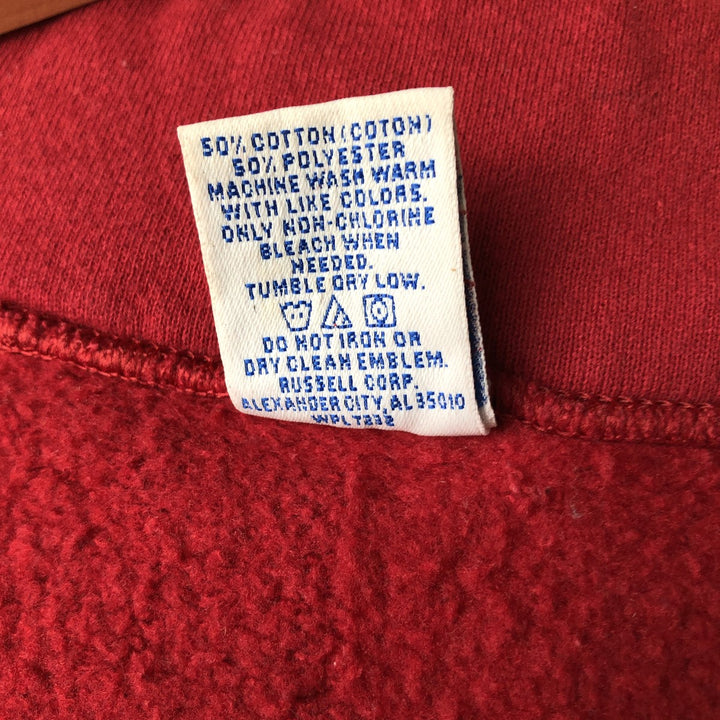 90'S Vintage Russell Full-Zip Polyester/Cotton Vest, Men's Size L cotton pink type Vintage Second Hand