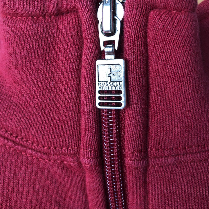 90'S Vintage Russell Full-Zip Polyester/Cotton Vest, Men's Size L cotton pink type Vintage Second Hand