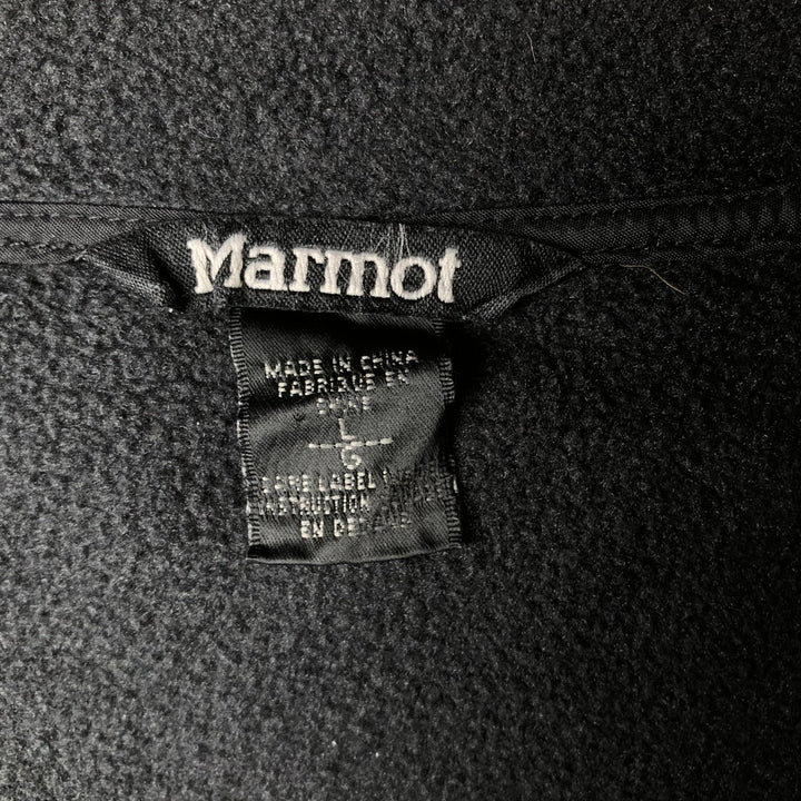 Marmot fleece vest, men's size L polyester black type Vintage Second Hand
