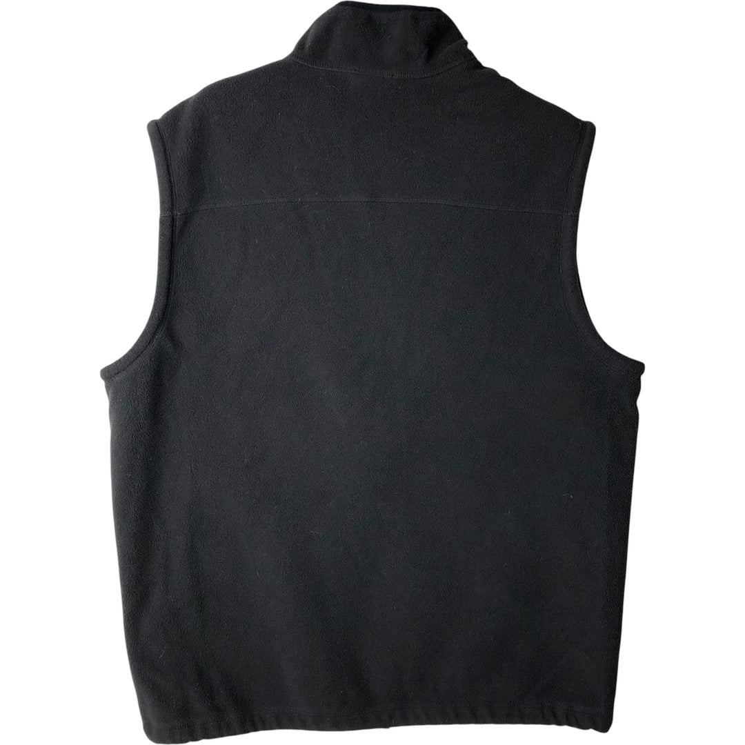 Timberland Fleece Vest, Men's Size L polyester black type Vintage Second Hand