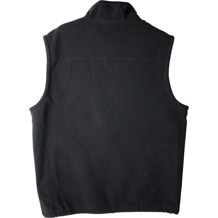 Timberland Fleece Vest, Men's Size L polyester black type Vintage Second Hand