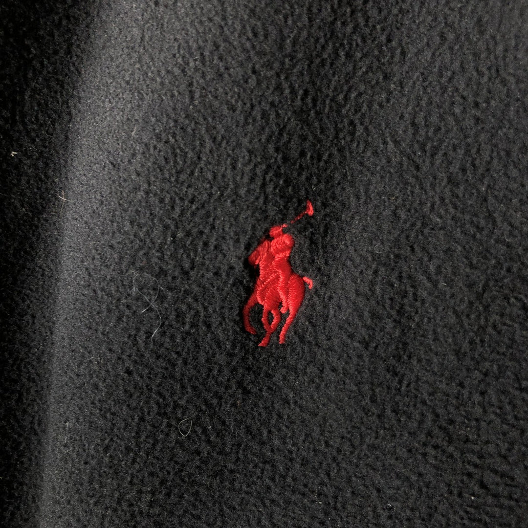 Ralph Lauren POLO RALPH LAUREN fleece vest, men's size XL polyester black type Vintage Second Hand