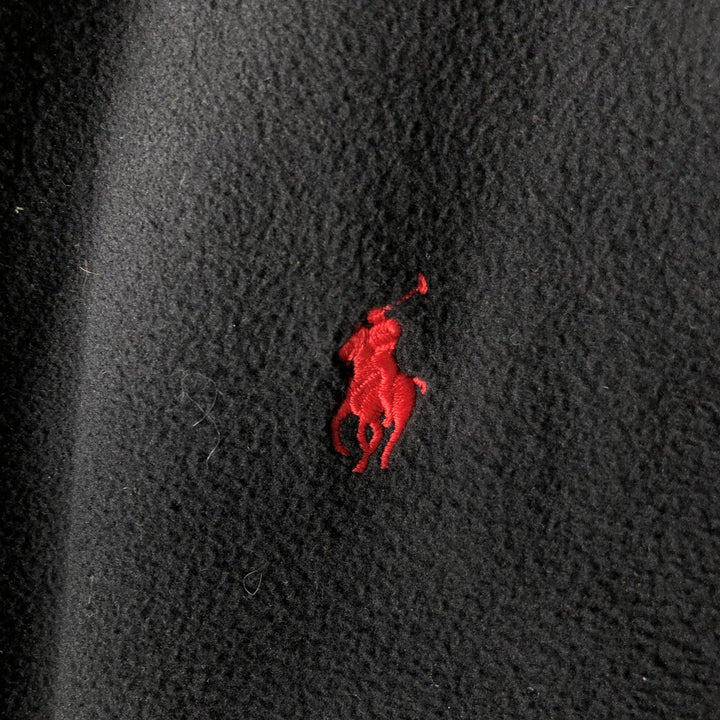 Ralph Lauren POLO RALPH LAUREN fleece vest, men's size XL polyester black type Vintage Second Hand
