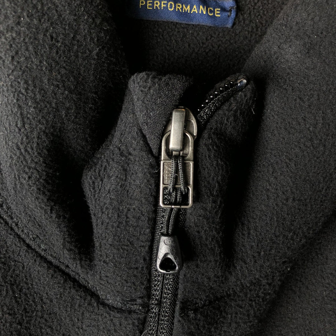 Ralph Lauren POLO RALPH LAUREN fleece vest, men's size XL polyester black type Vintage Second Hand