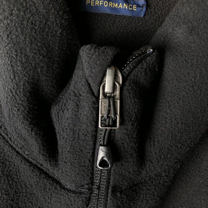 Ralph Lauren POLO RALPH LAUREN fleece vest, men's size XL polyester black type Vintage Second Hand