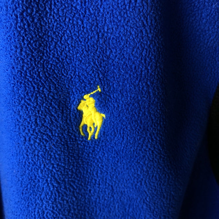 Ralph Lauren POLO RALPH LAUREN PERFORMANCE fleece vest, men's size XL polyester blue type Vintage Second Hand