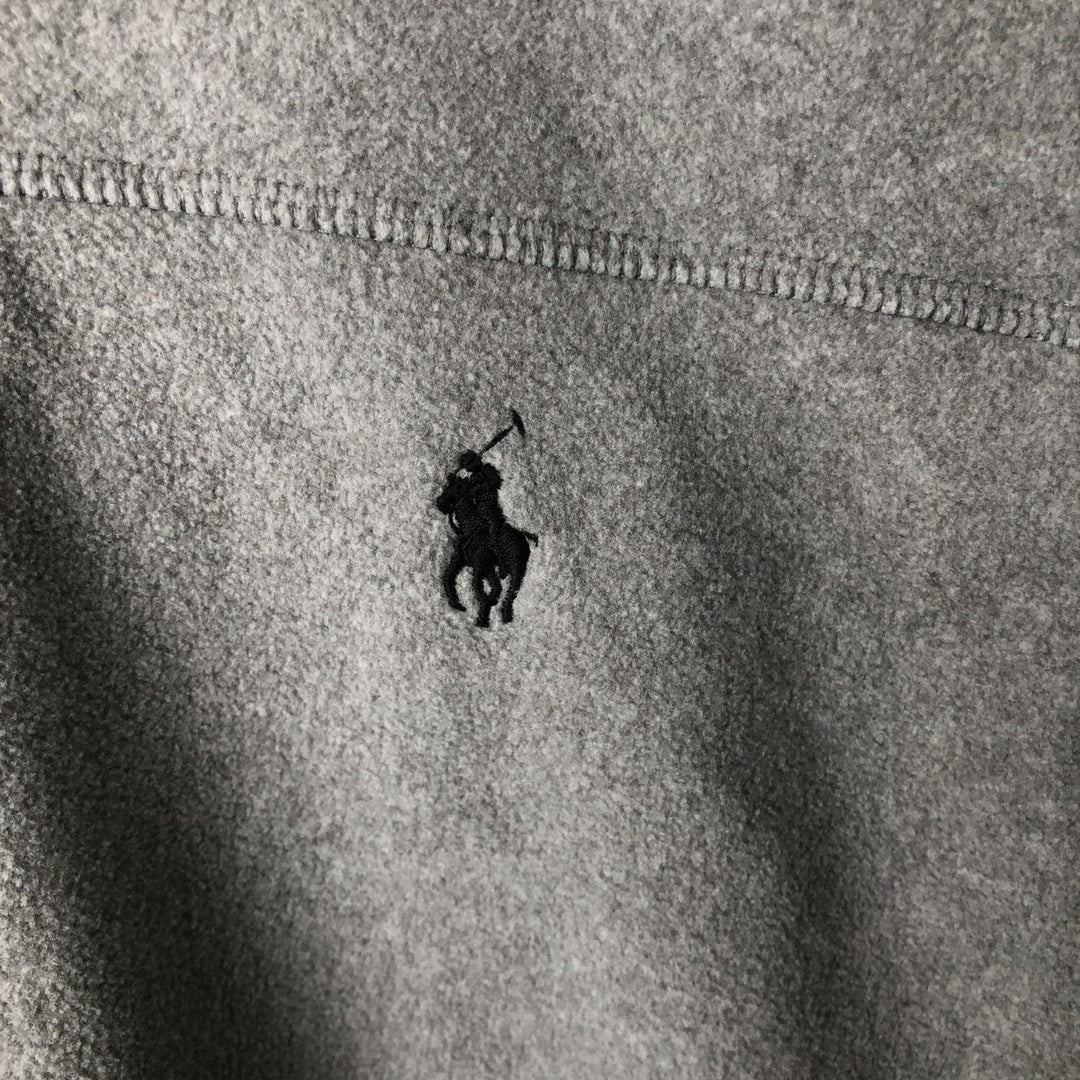 Ralph Lauren POLO RALPH LAUREN fleece vest, men's size XL polyester gray type Vintage Second Hand