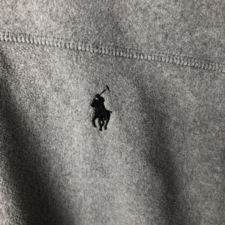 Ralph Lauren POLO RALPH LAUREN fleece vest, men's size XL polyester gray type Vintage Second Hand