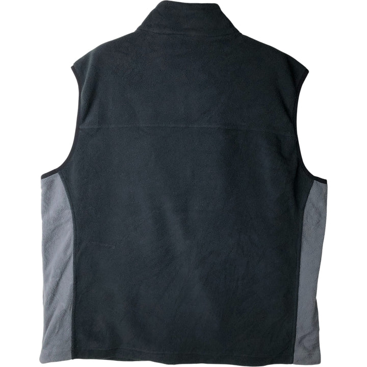Cabelas fleece vest, men's size XL polyester black type Vintage Second Hand