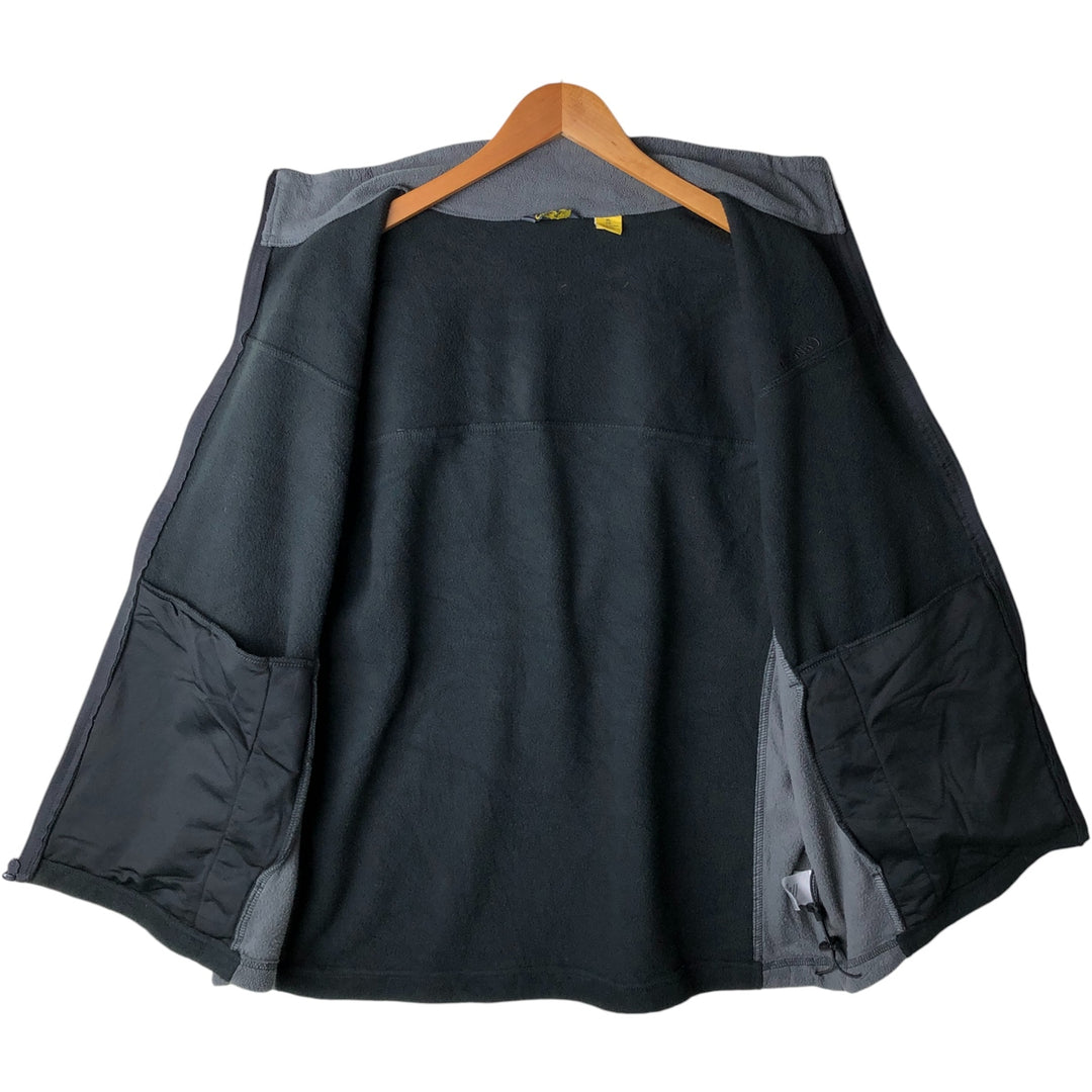 Cabelas fleece vest, men's size XL polyester black type Vintage Second Hand