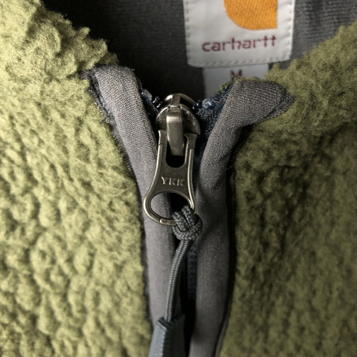 Carhartt boa vest, men's size M polyester Khaki type Vintage Second Hand