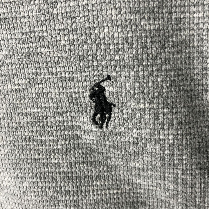 Ralph Lauren POLO RALPH LAUREN SLEEPWEAR V-neck thermal long T-shirt, men's size M cotton gray type Vintage Second Hand