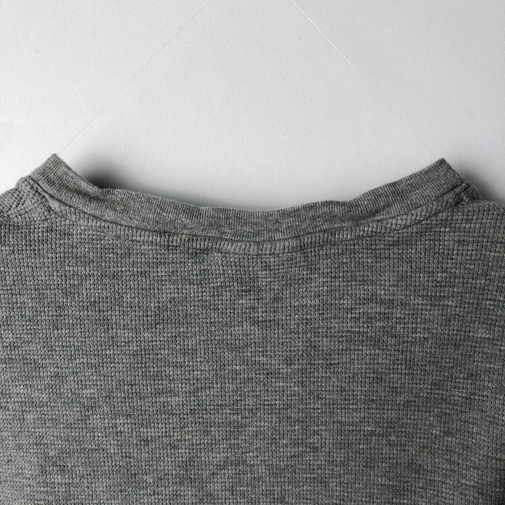 Ralph Lauren POLO RALPH LAUREN SLEEPWEAR V-neck thermal long T-shirt, men's size M cotton gray type Vintage Second Hand
