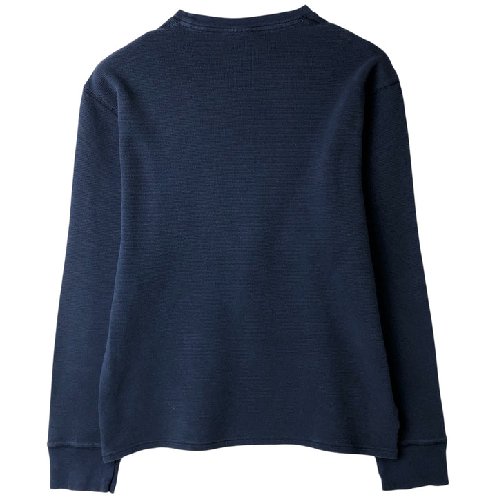 Ralph Lauren Polo Ralph Lauren Sleepwear Thermal T-Shirt, Waffle, Men's Size L cotton navy blue type Vintage Second Hand