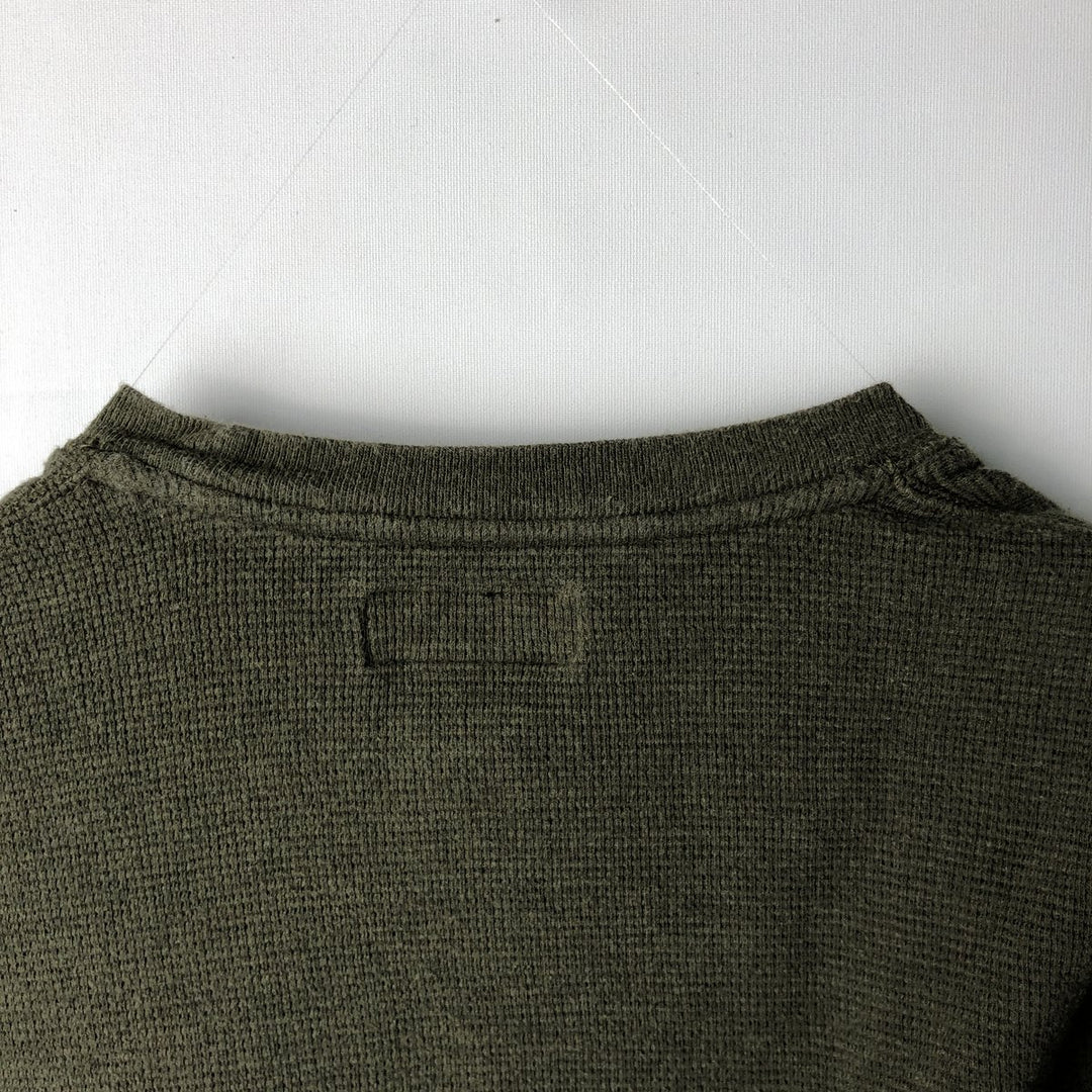 Ralph Lauren POLO RALPH LAUREN Thermal Ron T Waffle Men's L size cotton Khaki type Vintage Second Hand