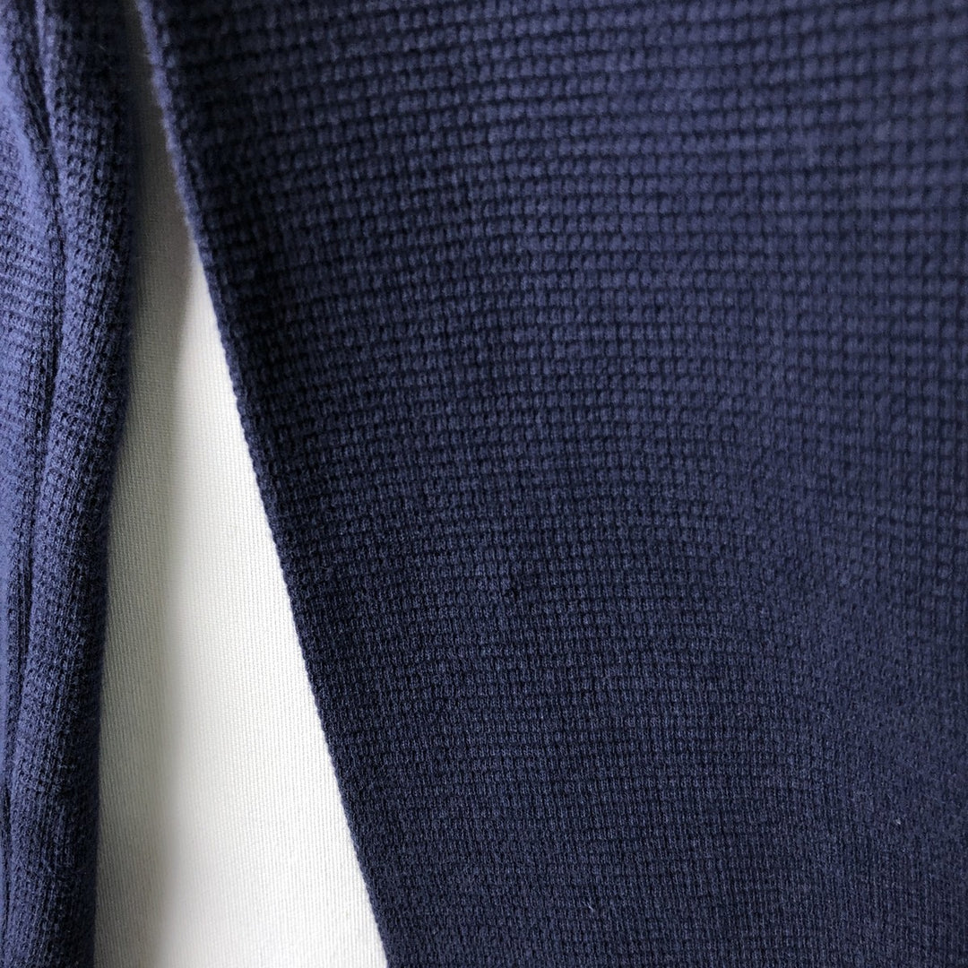 Ralph Lauren POLO RALPH LAUREN SLEEPWEAR Thermal Long Sleeve T-Shirt, Waffle, Men's Size L cotton navy blue type Vintage Second Hand