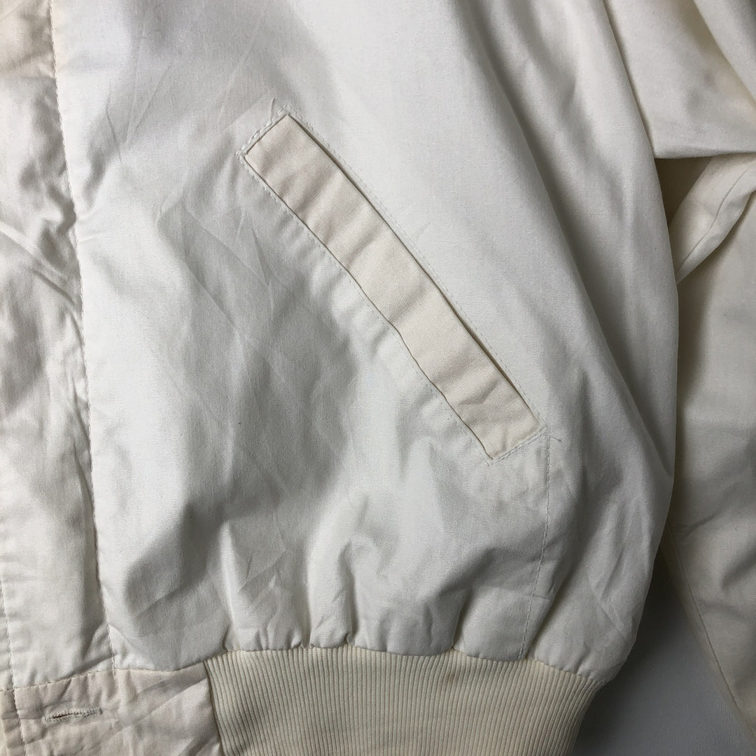 Vintage 80s-90'S K-Products Derby Jacket, Cup Shoulder, Made in USA, Men's XL polyester white type Vintage Second Hand