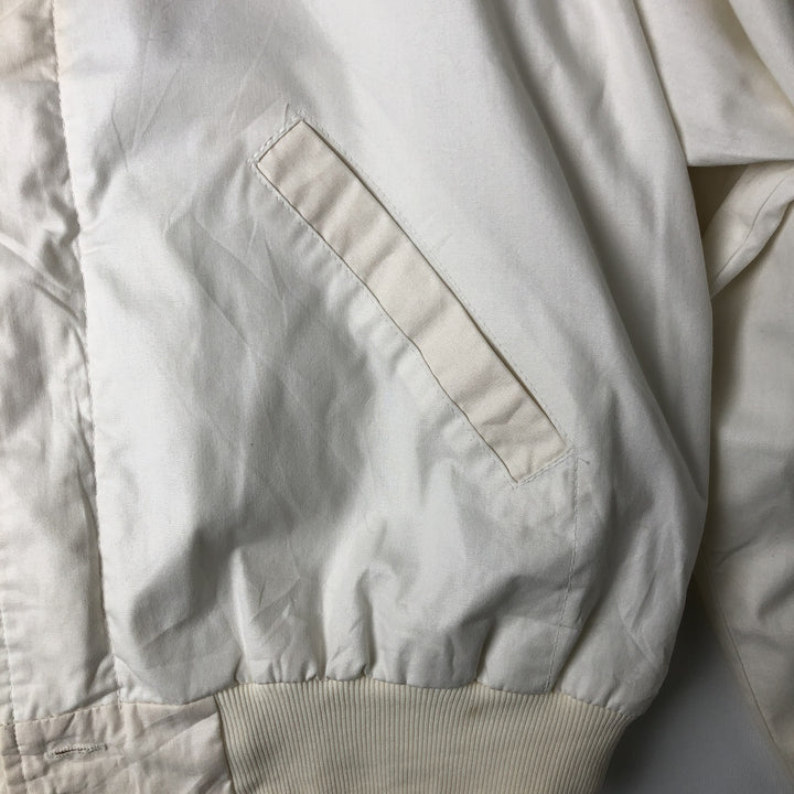 Vintage 80s-90'S K-Products Derby Jacket, Cup Shoulder, Made in USA, Men's XL polyester white type Vintage Second Hand