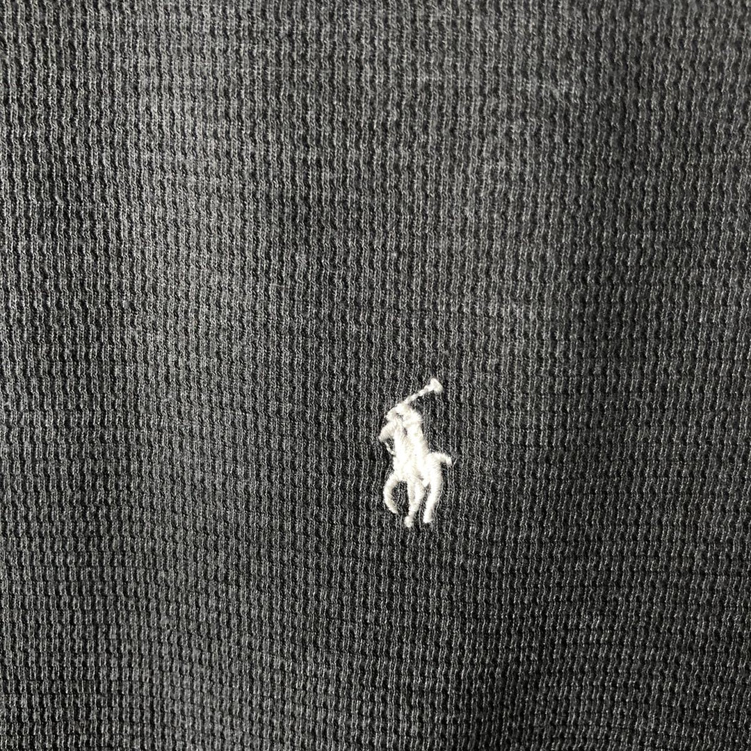 Ralph Lauren POLO RALPH LAUREN SLEEPWEAR Thermal Long T-Shirt, Men's Size L cotton gray type Vintage Second Hand