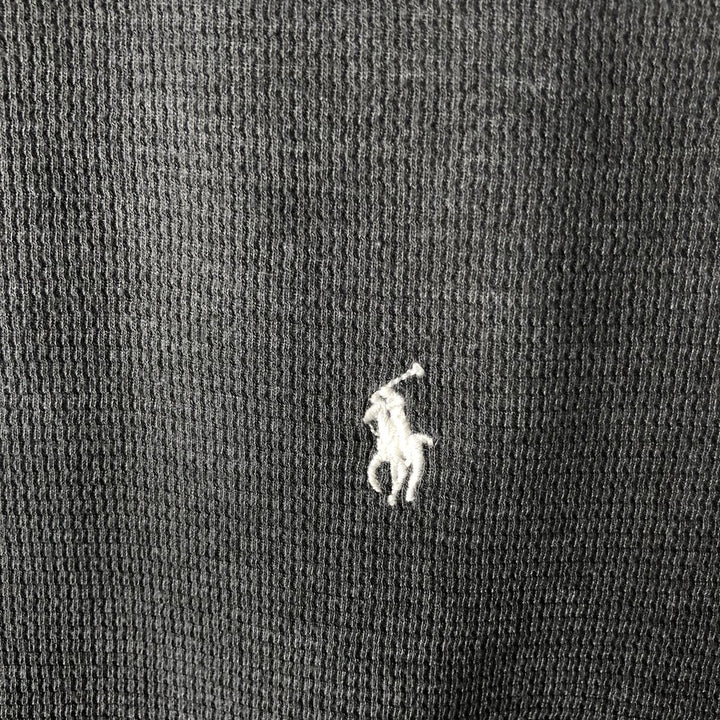 Ralph Lauren POLO RALPH LAUREN SLEEPWEAR Thermal Long T-Shirt, Men's Size L cotton gray type Vintage Second Hand