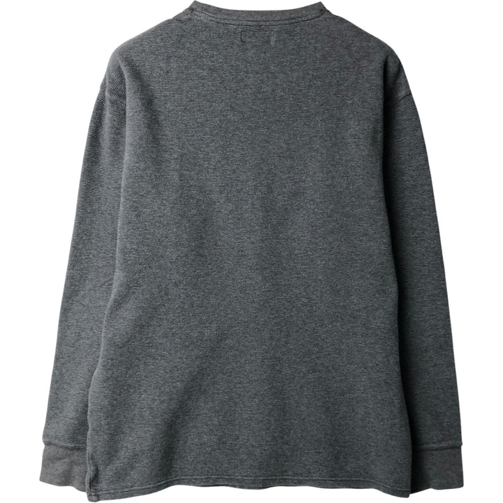 Ralph Lauren POLO RALPH LAUREN Thermal Long T-shirt Waffle Men's XL cotton gray type Vintage Second Hand