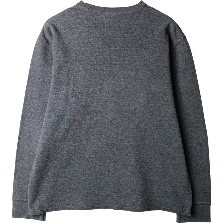 Ralph Lauren POLO RALPH LAUREN SLEEPWEAR Thermal Long T-shirt Waffle Men's XL cotton gray type Vintage Second Hand