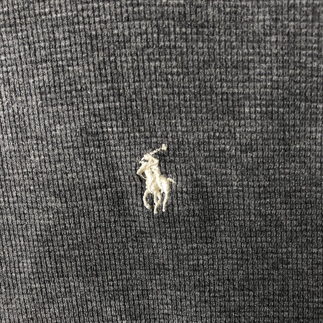 Ralph Lauren POLO RALPH LAUREN SLEEPWEAR Thermal Long T-shirt Waffle Men's XL cotton gray type Vintage Second Hand