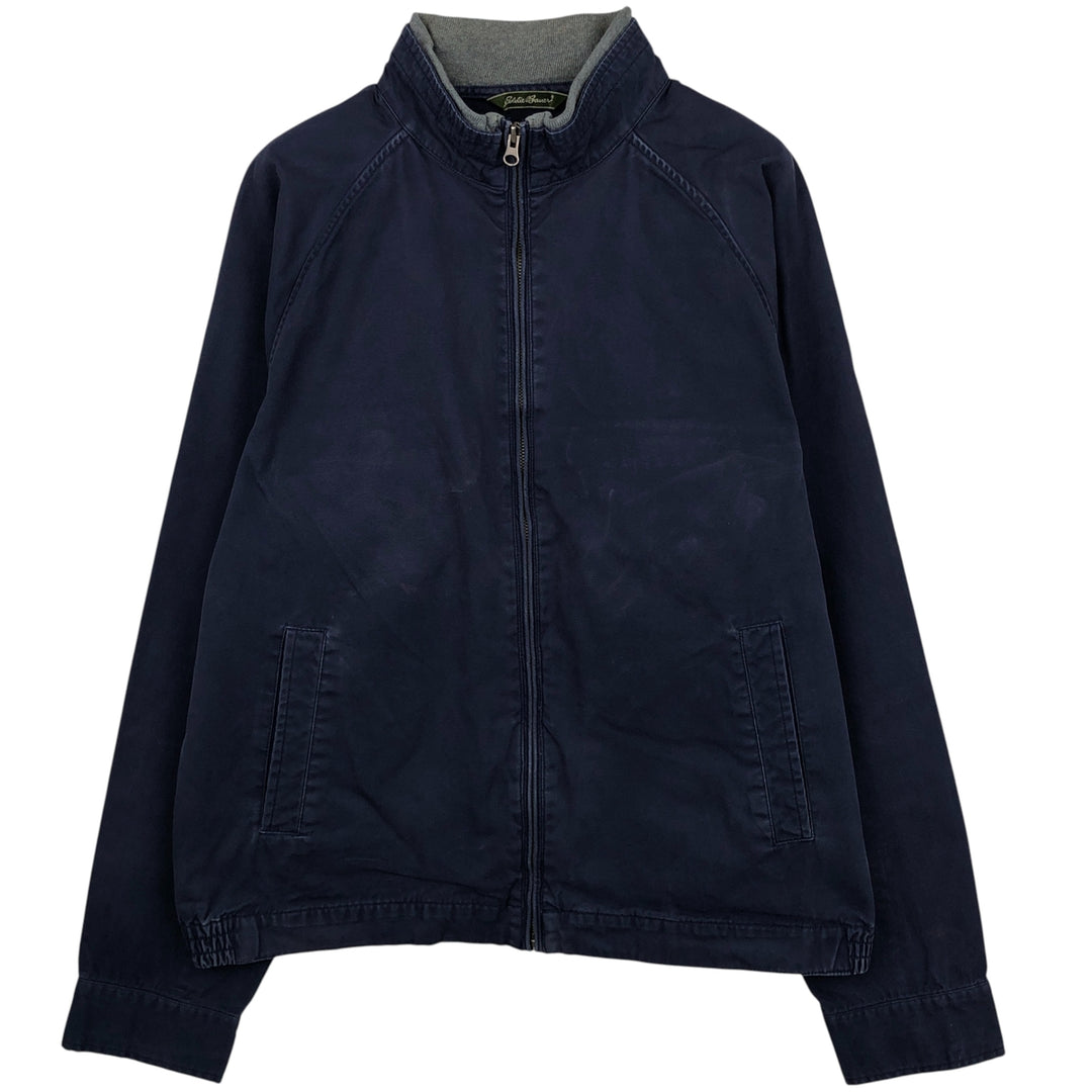Eddie Bauer Cotton Jacket, Men's Size L Organic cotton navy blue type Vintage Second Hand