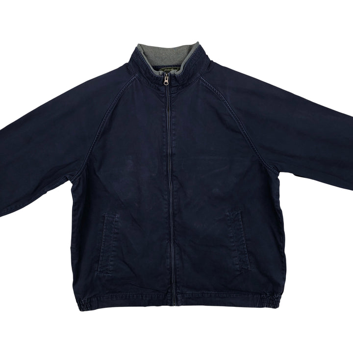 Eddie Bauer Cotton Jacket, Men's Size L Organic cotton navy blue type Vintage Second Hand