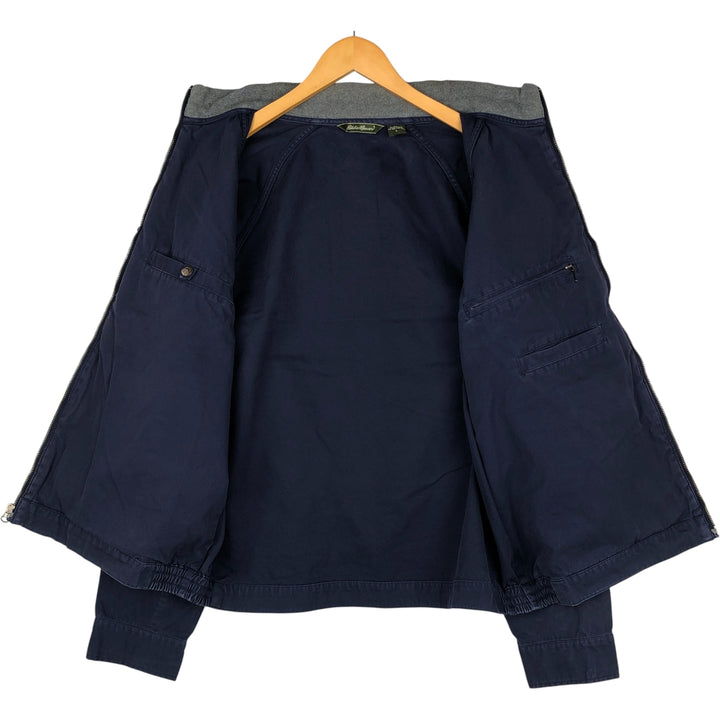 Eddie Bauer Cotton Jacket, Men's Size L Organic cotton navy blue type Vintage Second Hand