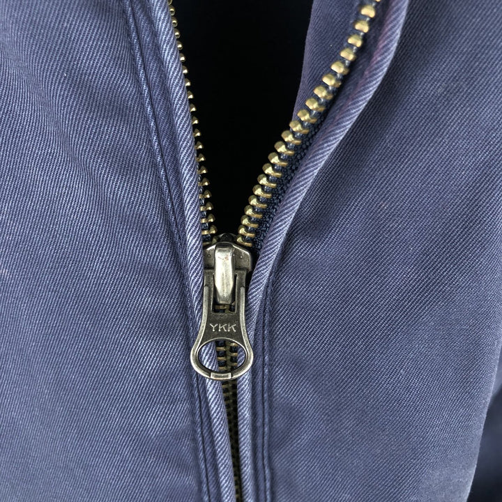 Eddie Bauer Cotton Jacket, Men's Size L Organic cotton navy blue type Vintage Second Hand