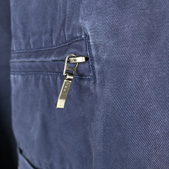 Eddie Bauer Cotton Jacket, Men's Size L Organic cotton navy blue type Vintage Second Hand
