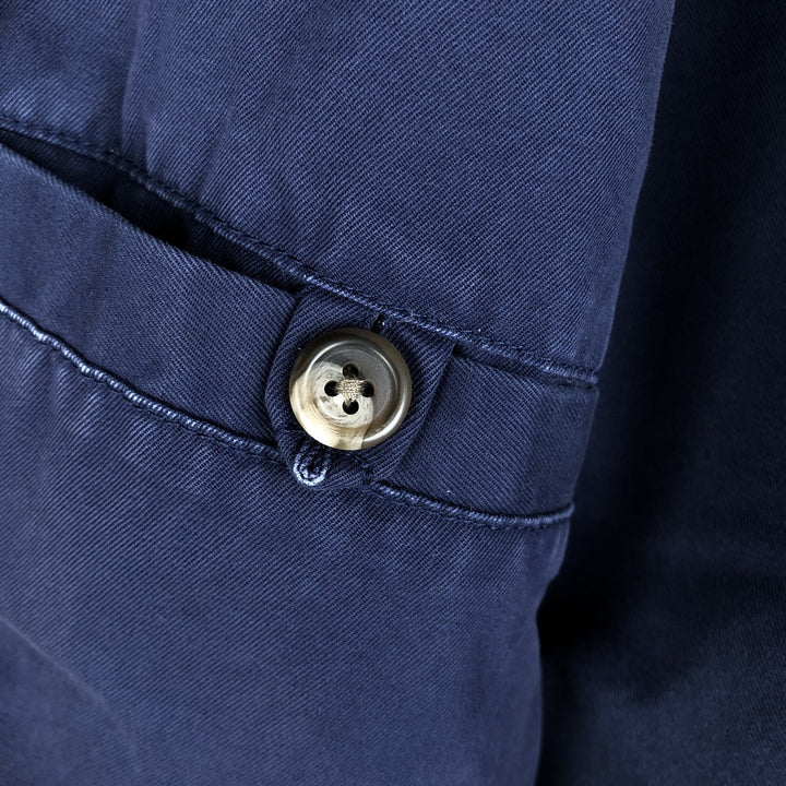 Eddie Bauer Cotton Jacket, Men's Size L Organic cotton navy blue type Vintage Second Hand