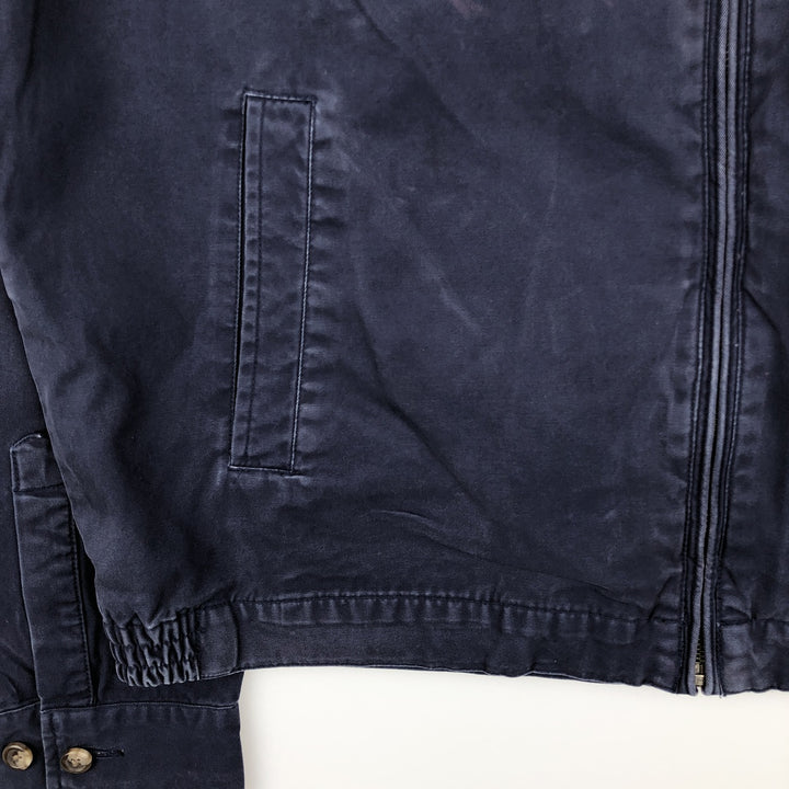 Eddie Bauer Cotton Jacket, Men's Size L Organic cotton navy blue type Vintage Second Hand