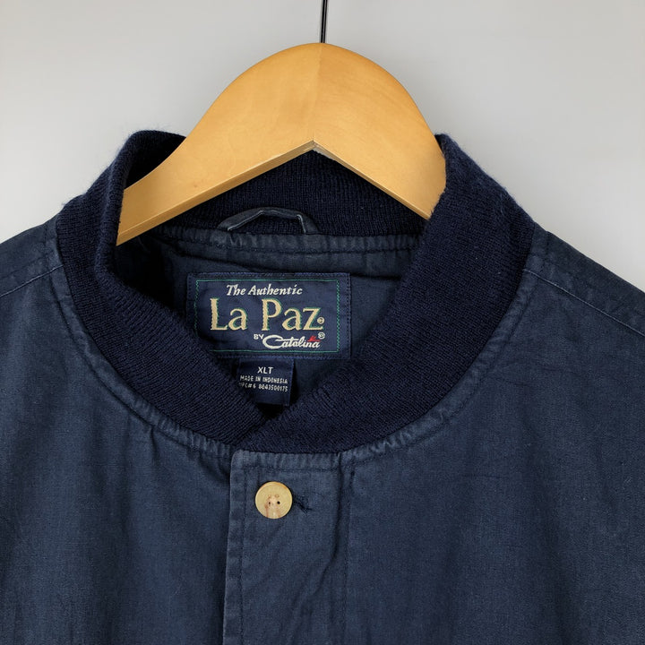 90'S Catalina La Paz Derby Jacket, Cup Shoulder, Men's XL, Vintage cotton navy blue type Vintage Second Hand