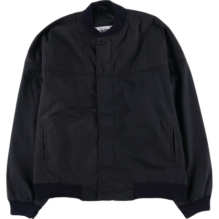 90'S Windbreaker Derby Jacket Cup Shoulder Jacket Men's Size L (Equivalent) Vintage polyester black type Vintage Second Hand