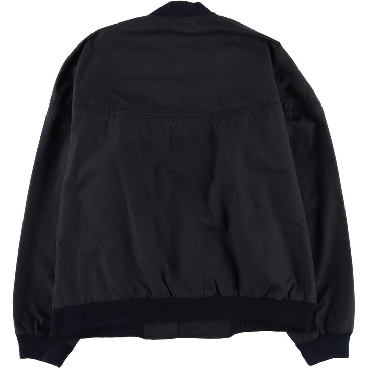 90'S Windbreaker Derby Jacket Cup Shoulder Jacket Men's Size L (Equivalent) Vintage polyester black type Vintage Second Hand