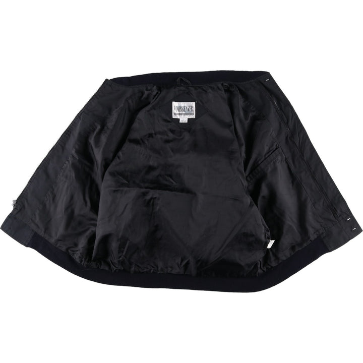 90'S Windbreaker Derby Jacket Cup Shoulder Jacket Men's Size L (Equivalent) Vintage polyester black type Vintage Second Hand