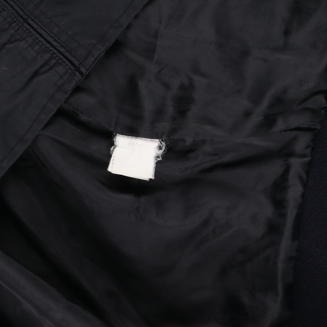 90'S Windbreaker Derby Jacket Cup Shoulder Jacket Men's Size L (Equivalent) Vintage polyester black type Vintage Second Hand