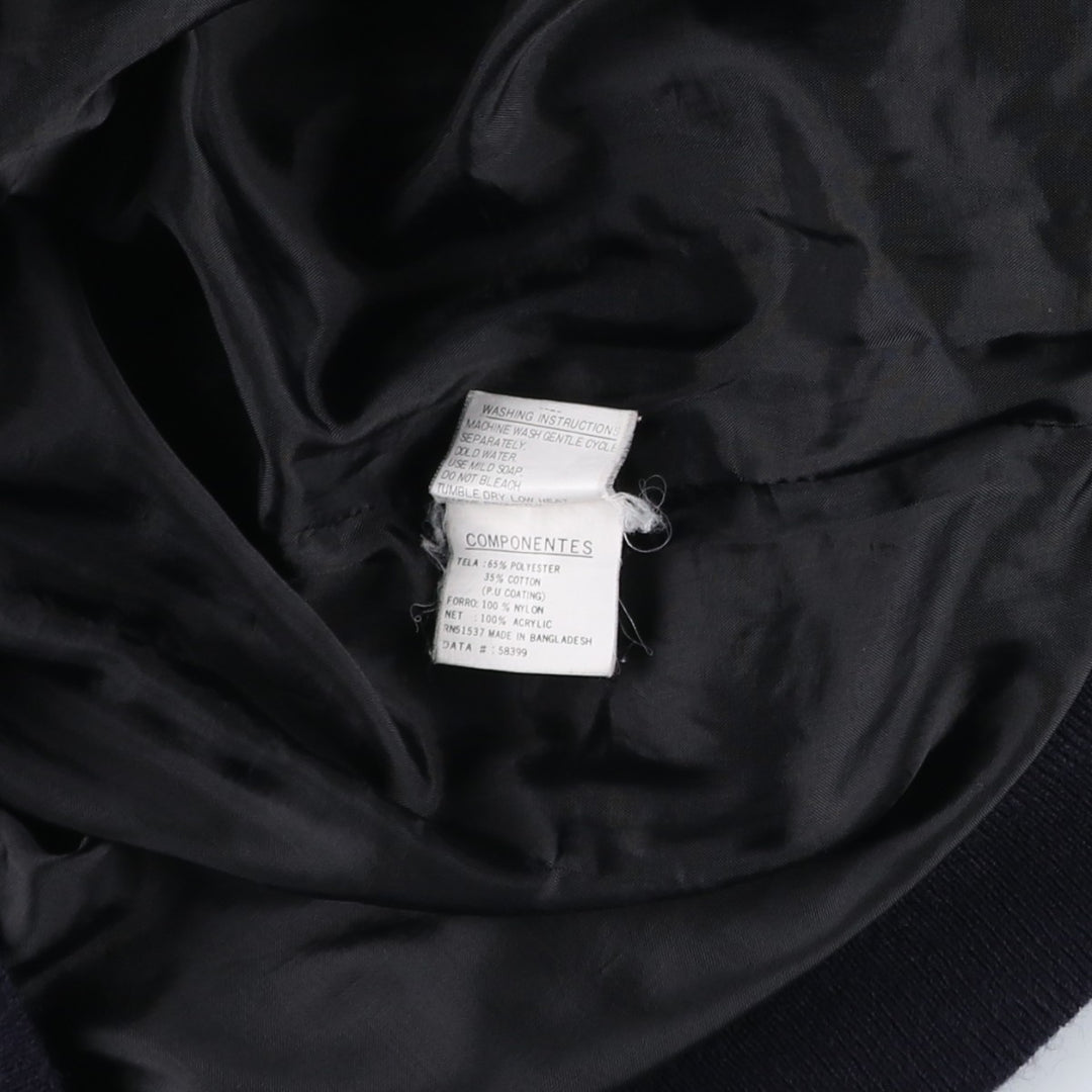 90'S Windbreaker Derby Jacket Cup Shoulder Jacket Men's Size L (Equivalent) Vintage polyester black type Vintage Second Hand