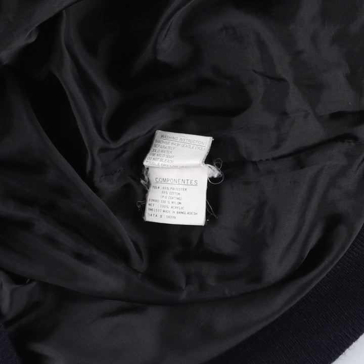 90'S Windbreaker Derby Jacket Cup Shoulder Jacket Men's Size L (Equivalent) Vintage polyester black type Vintage Second Hand