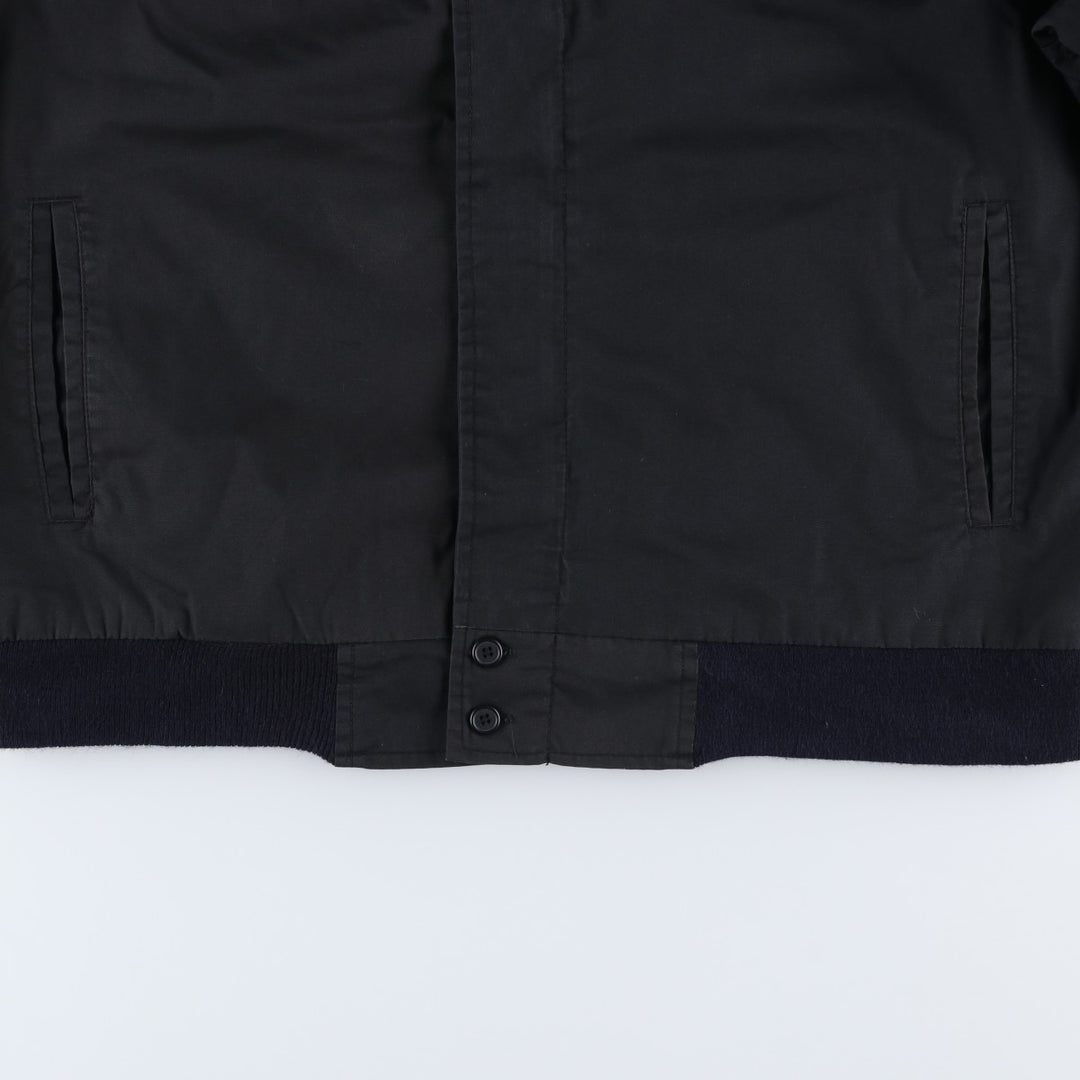 90'S Windbreaker Derby Jacket Cup Shoulder Jacket Men's Size L (Equivalent) Vintage polyester black type Vintage Second Hand