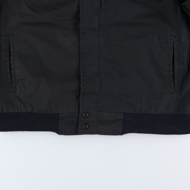 90'S Windbreaker Derby Jacket Cup Shoulder Jacket Men's Size L (Equivalent) Vintage polyester black type Vintage Second Hand