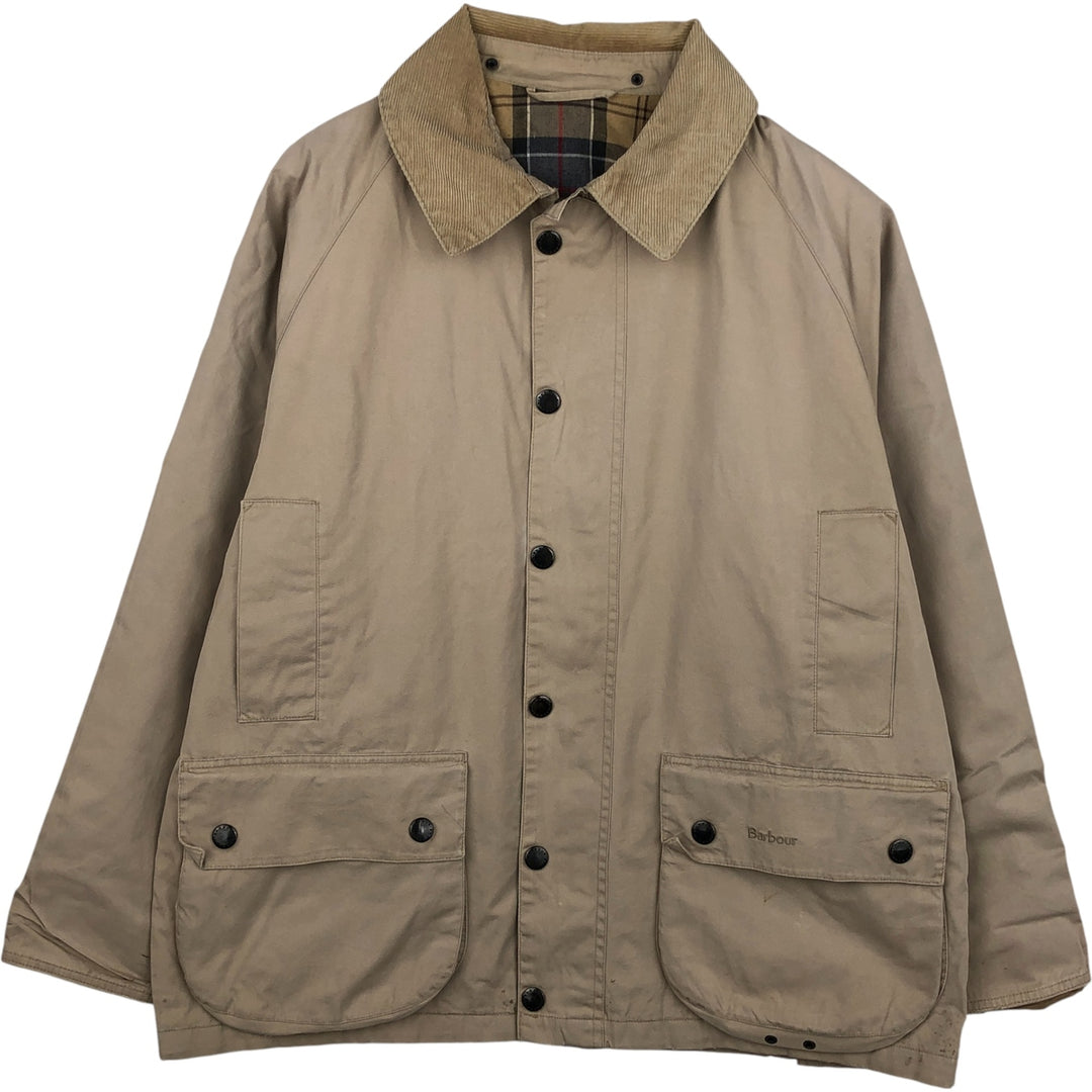 Barbour Lightweight Bedale Cotton Jacket, Men's Size M cotton Beige type Vintage Second Hand
